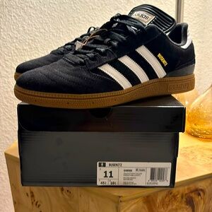(New) Adidas Busenitz Men's Black Sneakers